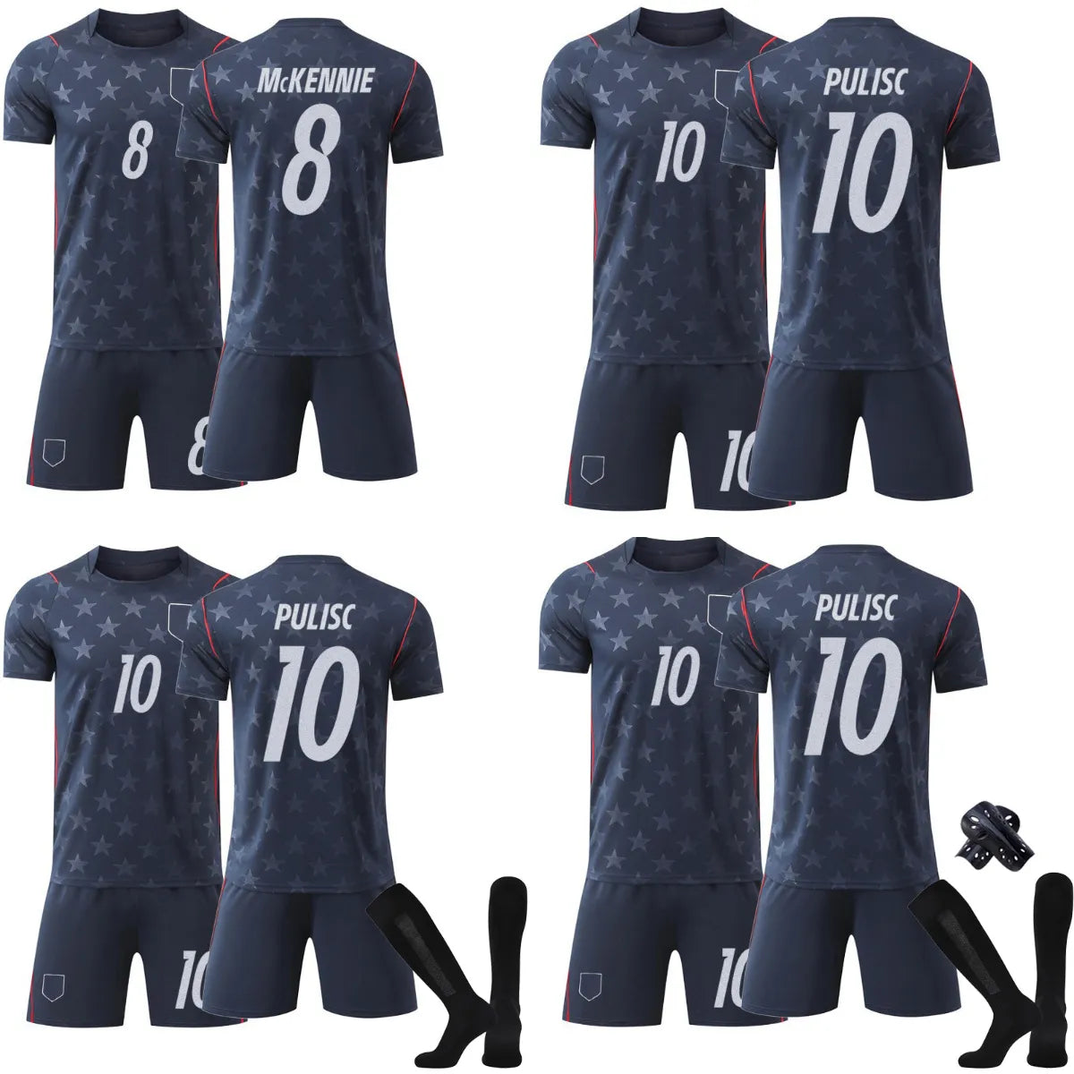 America Away Jersey Folarin Balogun 20 World Cup 2026 Shirt American National Te - SitterJersey.com
