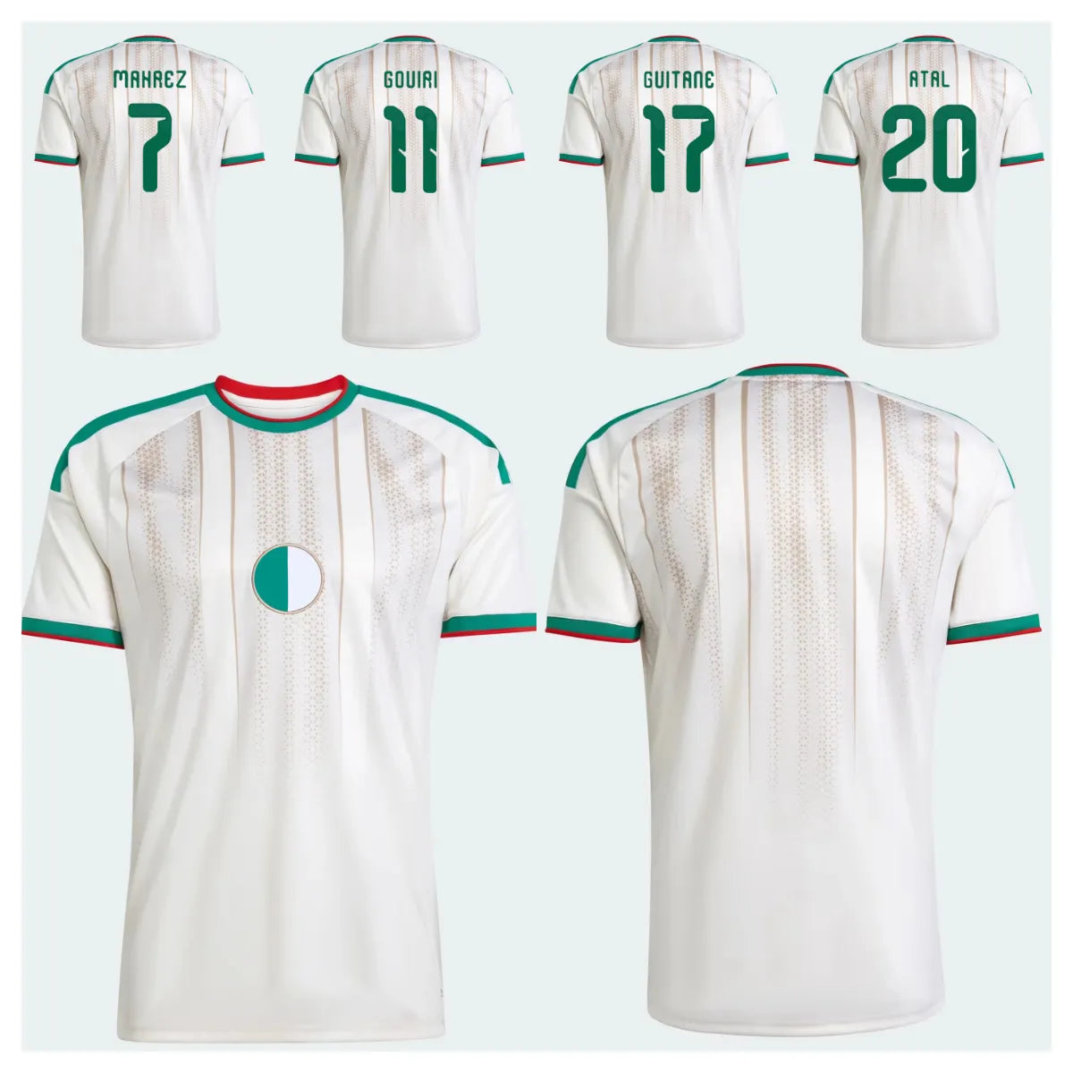 Algeria worldcup 2026 Maza Ait-Nouri Gouiri Amoura Hadj Moussa Soccer Jerseys Bo - SitterJersey.com