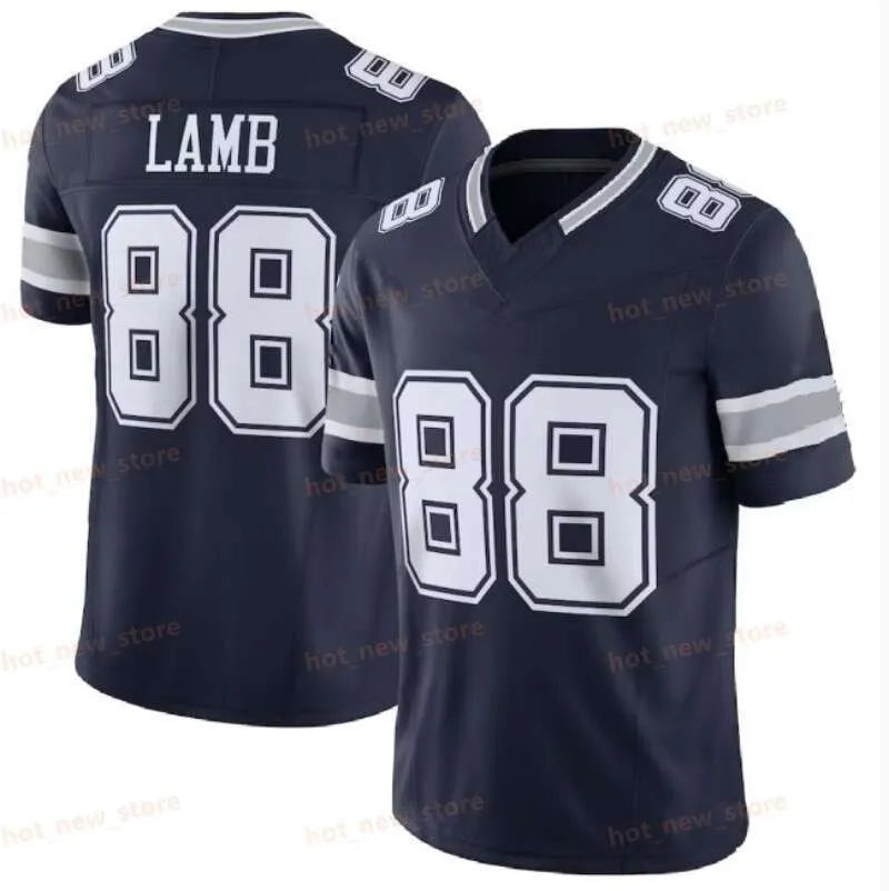 88 Lamb Parsons Prescott Diggs Aubrey 2024 Football Jerseys Ferguson Rush Stauba - SitterJersey.com