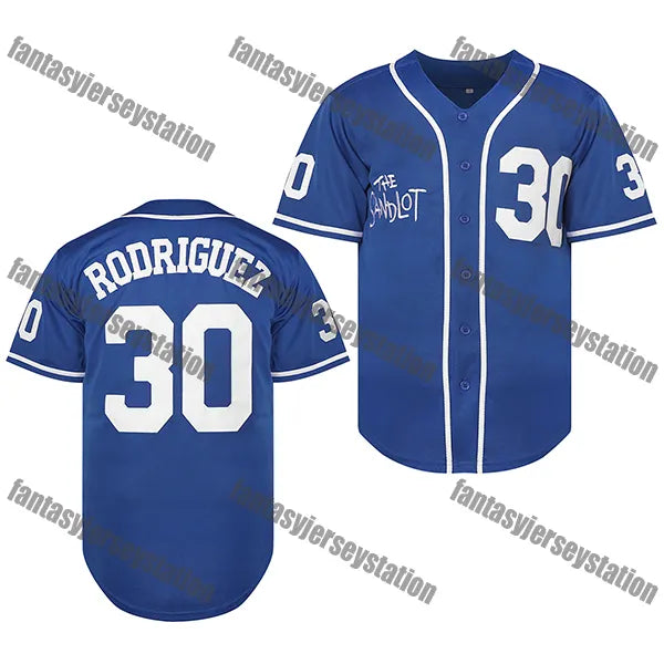 The Sandlot Baseball Jersey 10 White SMALLS Pattern Baseball Sports Tops Basebal - SitterJersey.com