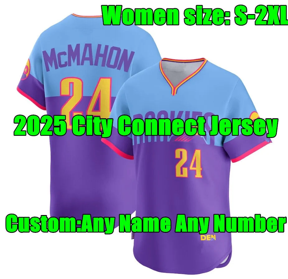 S-4XL 2024 Custom Kris Bryant Jersey Wilson Randal Grichuk Connor Joe Charlie Bl - SitterJersey.com
