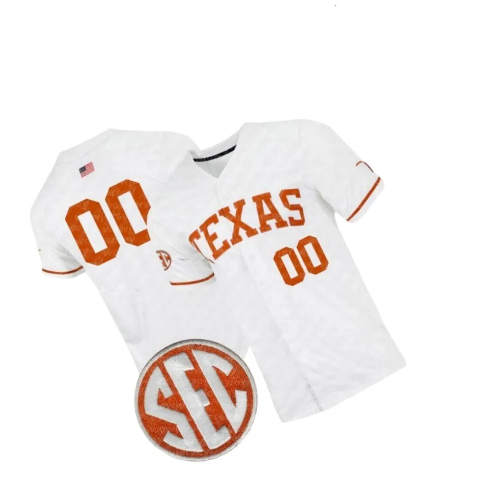 Texas Longhorns Baseball Jerseys Luke Harrison Cal Higgins Max Grubbs Connor McC - SitterJersey.com