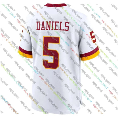 5 Jayden Daniels Terry McLaurin Football Jersey Jacory Croskey-Merritt Mike Sain - SitterJersey.com