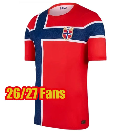 26 27 world cup Norway soccer jersey 2026 2027 HAALAND odegaard Sorloth Berge Me - SitterJersey.com