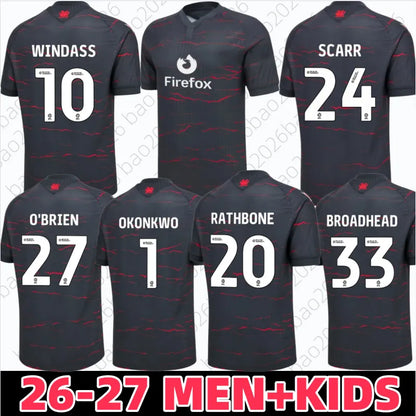 26 27 Wrexham soccer jerseys 2026 2027 WINDASS MOORE BATHBONE O'BRIEN SMITH BROA - SitterJersey.com