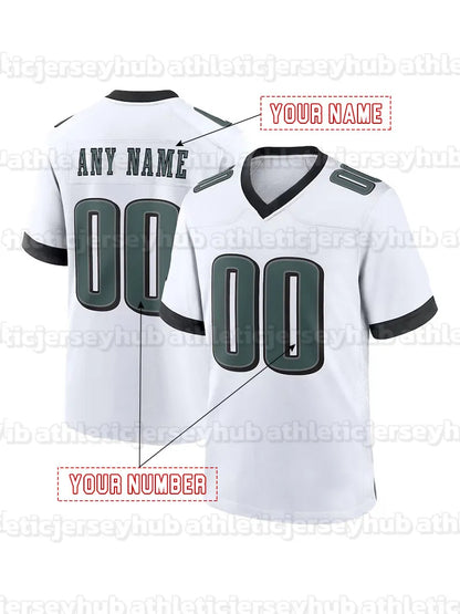 Custom Football Jersey Hurts McKee Pickett Barkley Brown Kelce Gainwell Shipley  - SitterJersey.com
