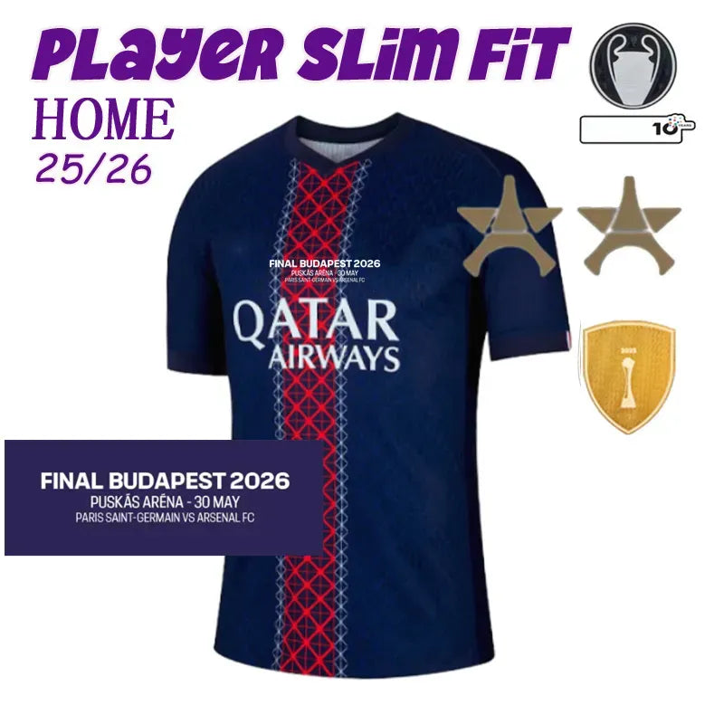 Psges jersey Soccer Jerseys DEMBELE HAKIMI 25 26 27 enfants 2026 football shirts - SitterJersey.com